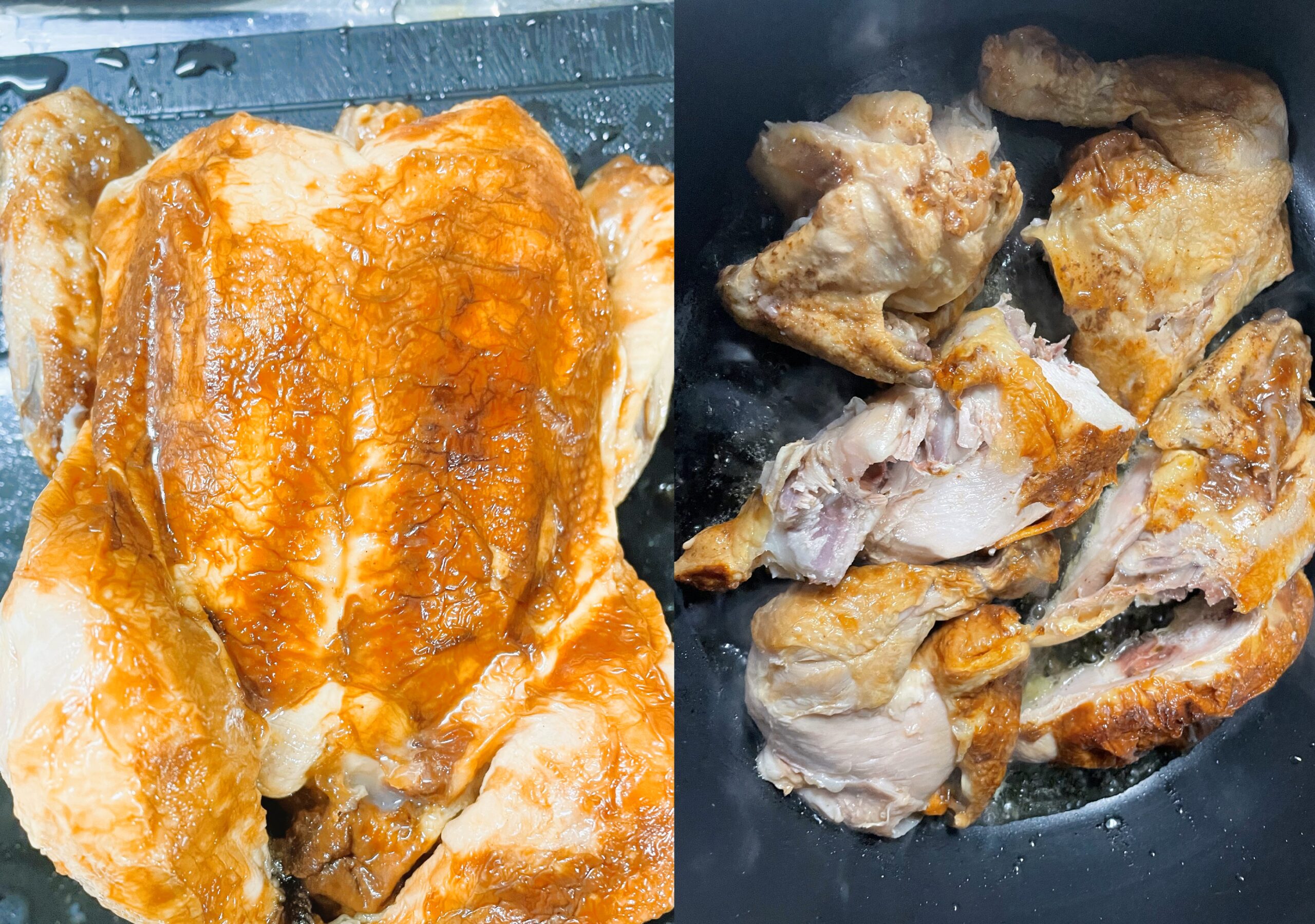 鶏肉のカッチャトーラ／猟師風鶏肉【ポッロ・アッラ・カッチャトーラ】の調理工程１
