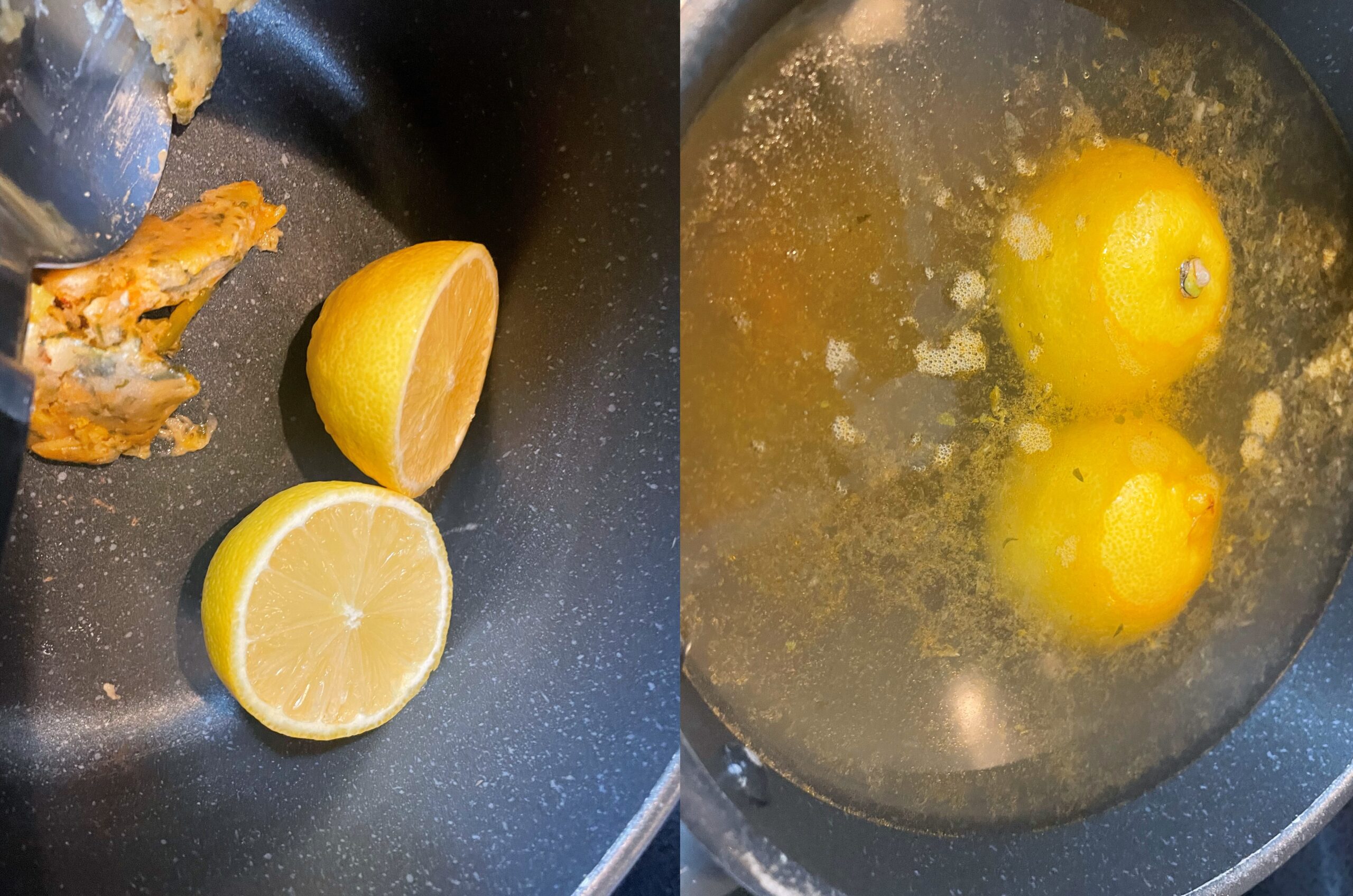 レモンのリゾット【リゾット・アル・リモーネ】の調理工程１